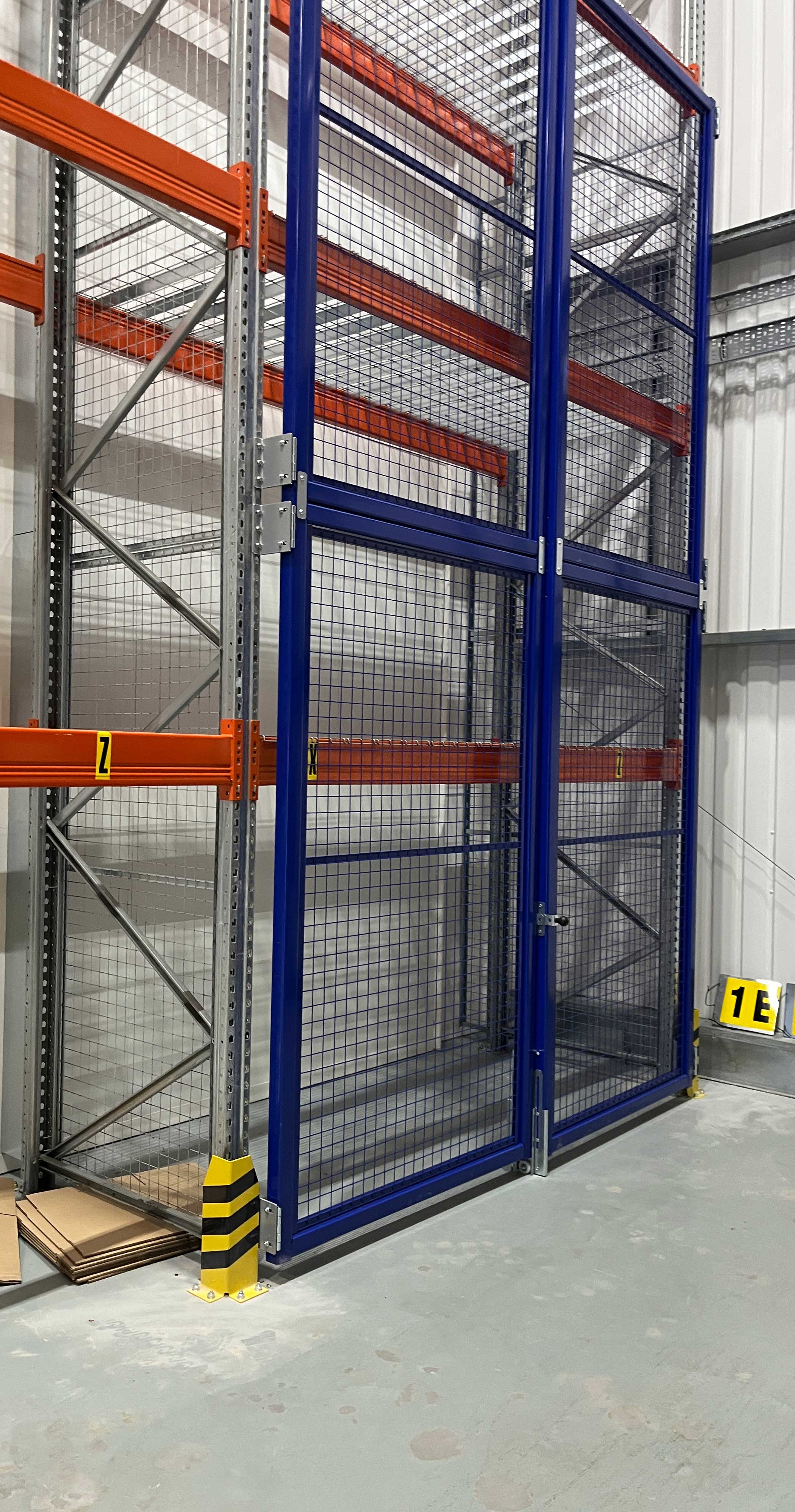 Double height mesh door